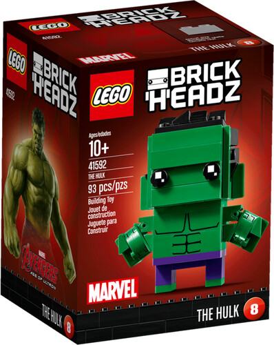LEGO LEGO 41592 Brickheadz The Hulk, Avengers L'Ère d'Ultron, Super-héros 673419267212