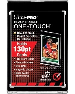 Ultra PRO Protecteurs de cartes One Touch - 130pt black border magnetic closure 074427859176