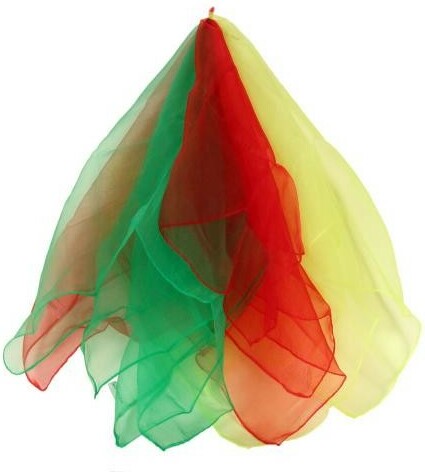Goudurix Foulards à jongler nylon 65cm, 3 foulards 