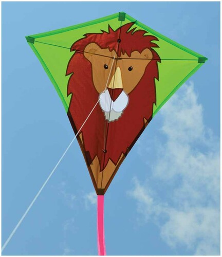 Premier Kites Cerf-volant monocorde Losange 30" lion 630104152758