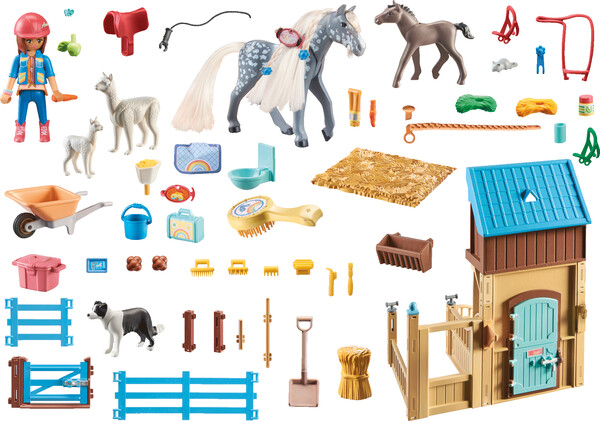 Playmobil Playmobil 71353 Amelia et Whisper avec box pour chevaux 4008789713537