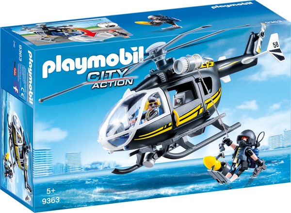 Playmobil Playmobil 9363 Hélicoptère et policiers d'élite 4008789093639