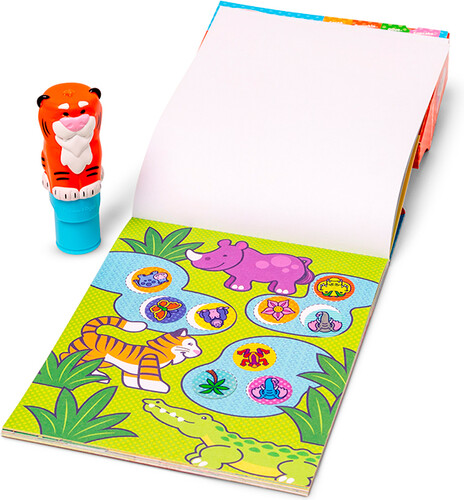 Melissa & Doug sticker wow - bloc d'activités et estampeuse à autocollants - tigre 000772320146