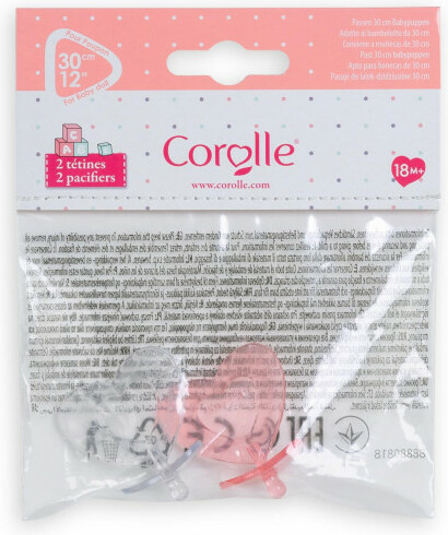 Corolle Corolle Mon Premier bébé (30cm) ensemble de 2 tétines 4062013110219