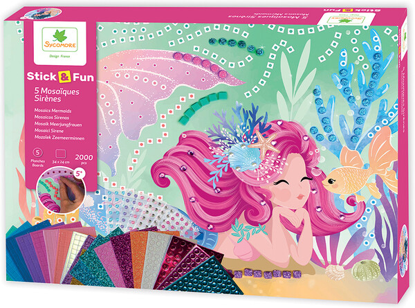 Sycomore stick'n fun - extra-large 5 mosaïques sirènes 3517130012447