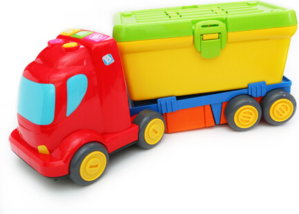 B kids Camion / établi 2 en 1 avec coffre à outils, marteau, tournevis, clé 021105033977