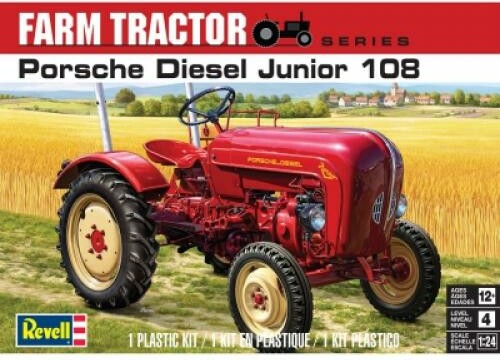 Revell Modèle à coller Tracteur porsche diesel junior 108, glue kit with decals, 1/24 031445044854