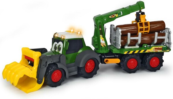 Dickie Toys Happy serie - tracteur forestier et remorque 4006333067181