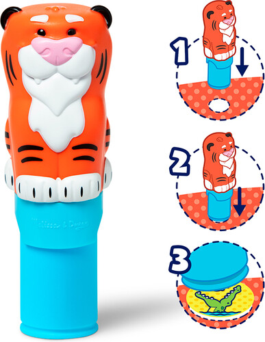 Melissa & Doug sticker wow - bloc d'activités et estampeuse à autocollants - tigre 000772320146