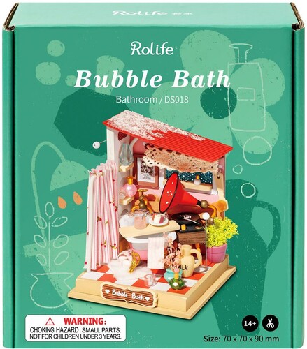 Robotime Mini maison à construire - Bubble bath (Bathroom) 6974280920638