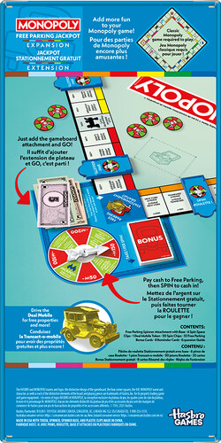 Hasbro monopoly extension stationnement gratuit jackpot 195166287201