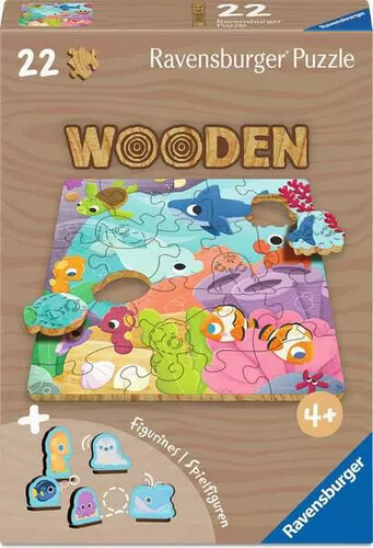 Ravensburger casse-tête Casse-tête 22 Pièces en bois - Monde marin 4005555040811