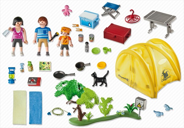 Playmobil Playmobil 5435 Famille et tente de camping (mai 2014) 4008789054357