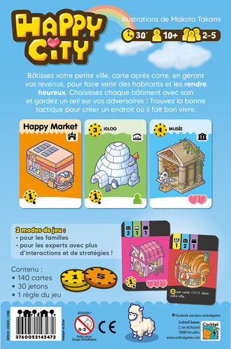 Cocktail Games Happy city (fr) 3760052143472