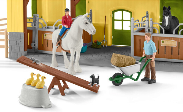 Schleich Schleich 42485 Écurie avec chevaux et accessoires 4055744029912