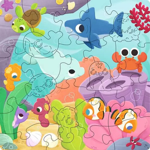 Ravensburger casse-tête Casse-tête 22 Pièces en bois - Monde marin 4005555040811