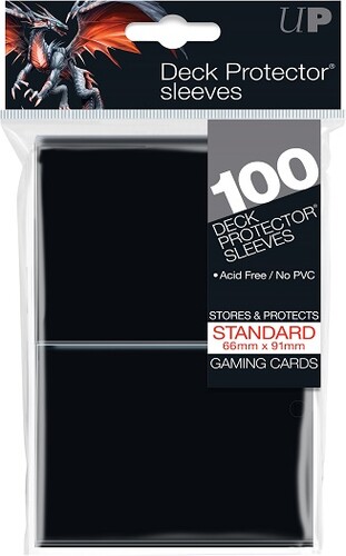 Ultra PRO Protecteurs de cartes Standard PRO-Gloss noir 100ct 074427826918