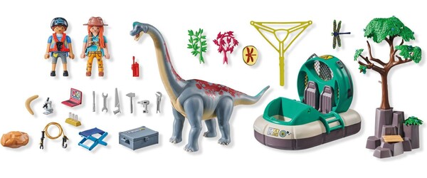 Playmobil Playmobil 71819 Brachiosaure avec explorateurs et aeroglisseur 4008789718198