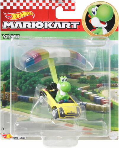 Hot Wheels Hot Wheels - Voiture Mario Kart Glider yoshi 887961923261