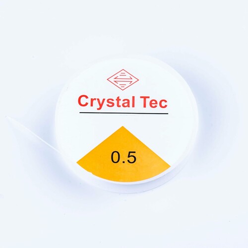 Fil élastique pour fabrication de bijoux 0,5mm x 19m 