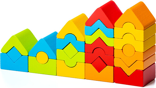 Cubika Ensemble de tours empilable 4823056515016