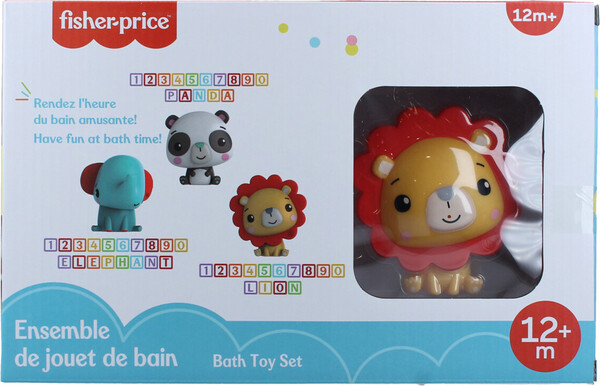 Fisher Price Ensemble jouets de bain alphabet lion 15 pièces 061272200475