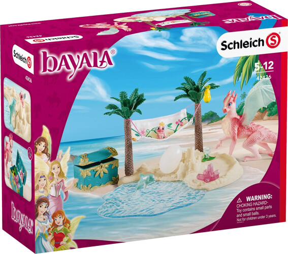 Schleich Schleich 42436 Île aux dragons avec son trésor 4055744030000