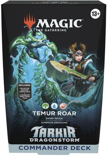 Wizards of the Coast MTG tarkir dragonstorm commander deck Temur Roar MTG