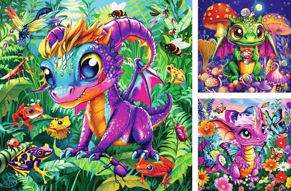 Ravensburger casse-tête Casse-tête 49x3 Bébés dragons de jardin 4005555043010