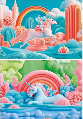 Educa Borras Casse-tête 48x2 - licornes magiques 8412668202238