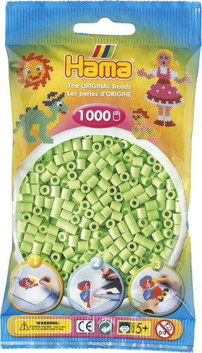 Hama Hama Midi 1000 perles vert pastel 207-47 028178207472