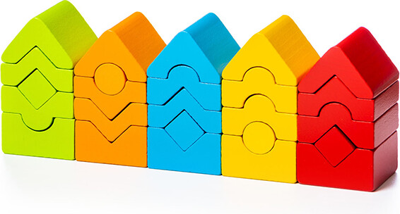 Cubika Ensemble de tours empilable 4823056515016