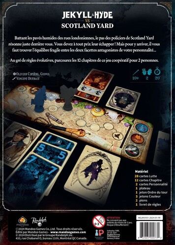Mandoo Games Jekyll & Hyde vs Scotland Yard (fr) 832665000732