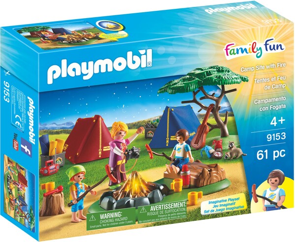 Playmobil Playmobil 9153 Tentes et feu de camp 4008789091536