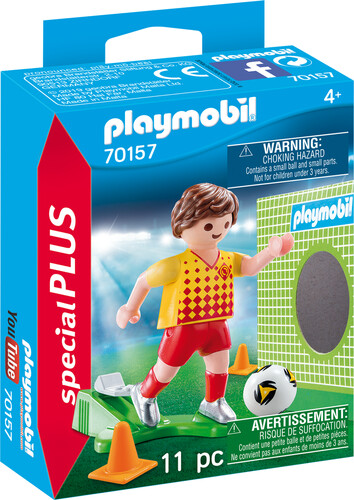Playmobil Playmobil 70157 Joueur de foot et but 4008789701572