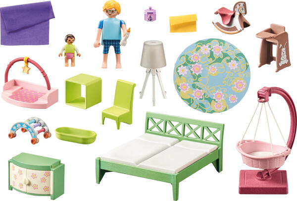 Playmobil Playmobil 71609 Chambre de parents avec berceau suspendu 4008789716095
