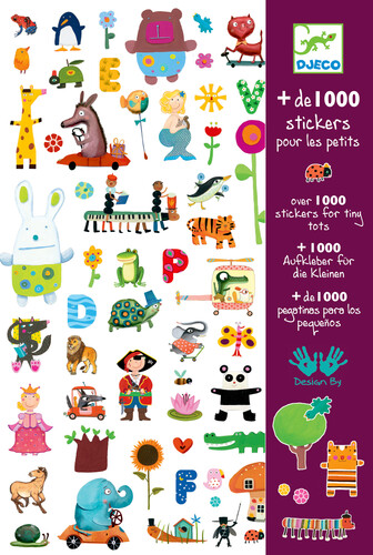 Djeco Autocollants 1000 pour les petits (fr/en) 3070900089501