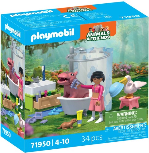Playmobil Playmobil 71950 Animals & Friends L'heure du bain des animaux 4008789719508