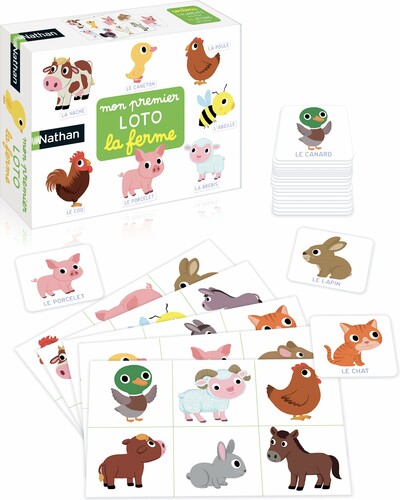 Nathan Mon premier loto la ferme 8410446311523
