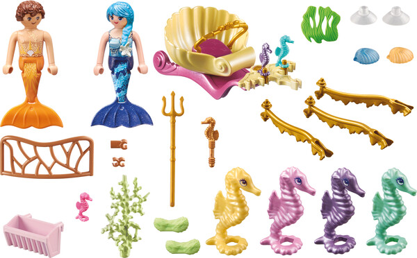 Playmobil Playmobil 71500 Caleche avec sirenes et hippocampes 4008789715005