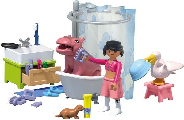Playmobil Playmobil 71950 Animals & Friends L'heure du bain des animaux 4008789719508