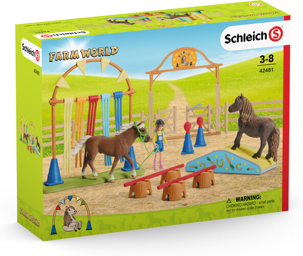 Schleich Schleich 42481 Entraînement d'agility pour poney 4059433323701