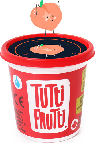 Tutti Frutti Pâte à modeler 100g fluo orange pêche (fr/en) 061404128639