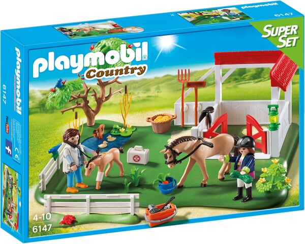 Playmobil Playmobil 6147 SuperSet Enclos de chevaux (juin 2016) 4008789061478
