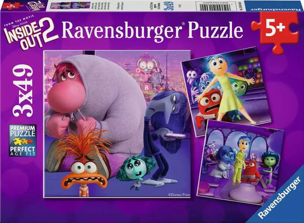 Ravensburger casse-tête Casse-tête 49x3 Disney Inside Out 2 4005555016090