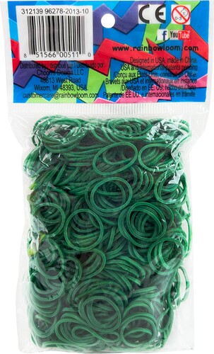 Rainbow Loom Élastiques à bracelet Dark Green 851566005110