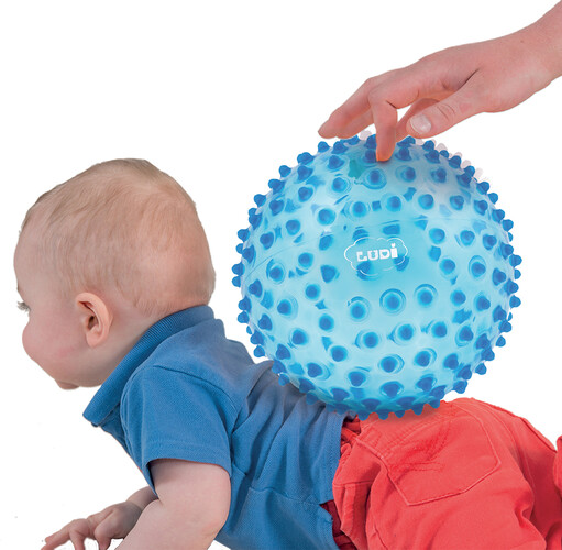 LUDI Balle sensorielle Bleue 3550839227958