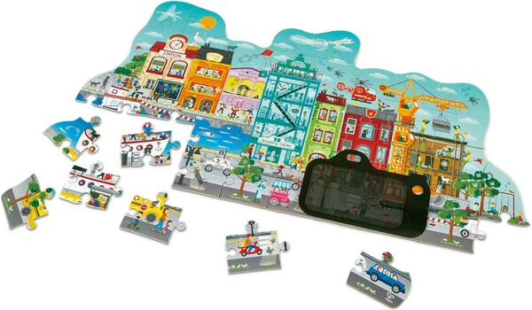 Hape Casse-tête Animated city puzzle 6943478026995