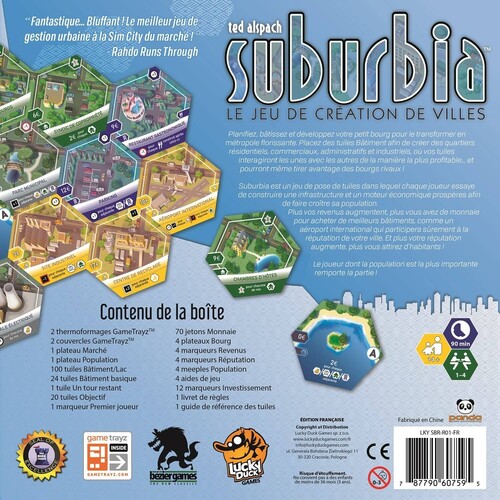 Lucky Duck Games Suburbia (fr) 2e édition 787790607595