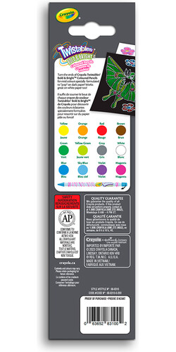Crayola Crayons Twistables Éclat et brillance 12 063652831002